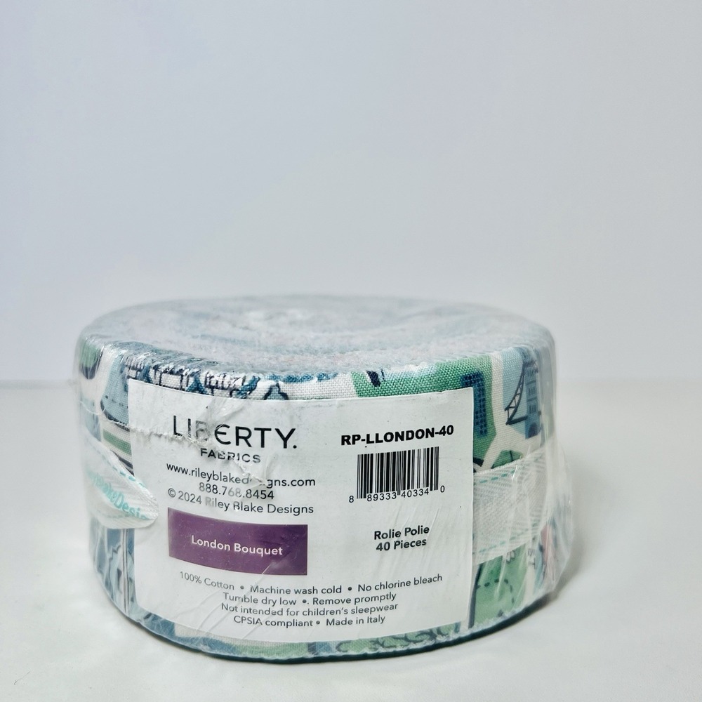 Liberty Fabrics London Bouquet Rolie Polie 40 pcs 2.5 in Jelly Roll Riley Blake